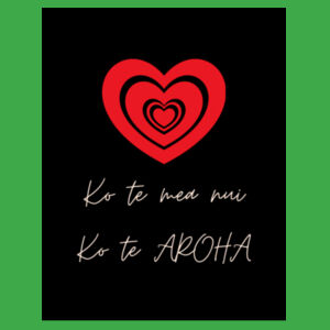 Ko te mea nui Ko te aroha - JB's Cross Back Canvas Apron Design