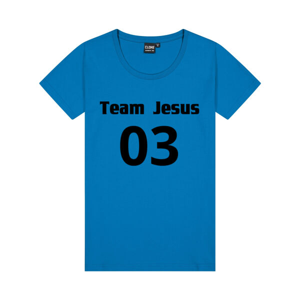 Team Jesus  - Cloke Womens Silhouette Tee Thumbnail