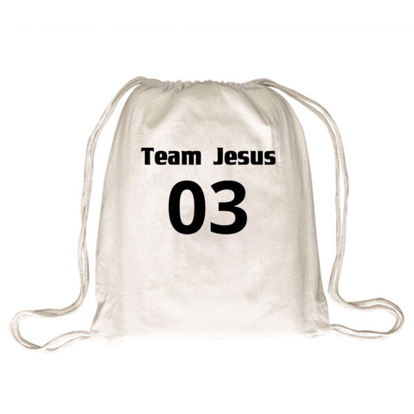 Team Jesus  - Drawstring Backpack Thumbnail