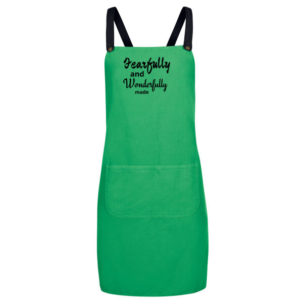 Fearfully and Wonderfully made - JB's Cross Back Canvas Apron Thumbnail