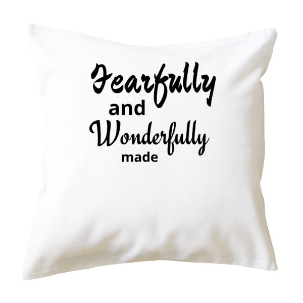 Fearfully and Wonderfully made - Cushion cover Thumbnail