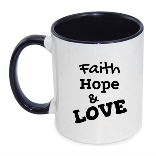 Faith Hope and Love - Inner Coloured Mug Thumbnail