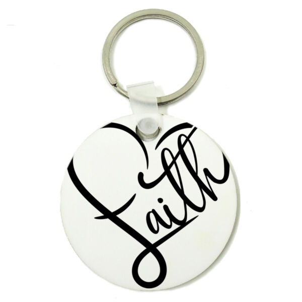 Faith - Round Key Ring Thumbnail