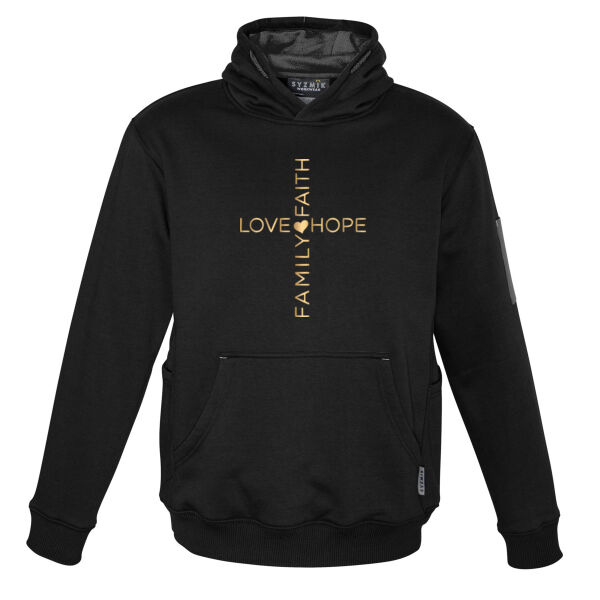 LoveHopeFamilyFaith - Syzmik Unisex Multi-pocket Hoodie Thumbnail