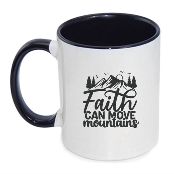 Faith can move mountains - Inner Coloured Mug Thumbnail