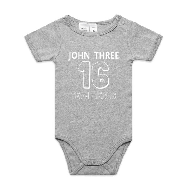 John 3 16 - AS Colour Organic Infant Mini-Me One-Piece Thumbnail