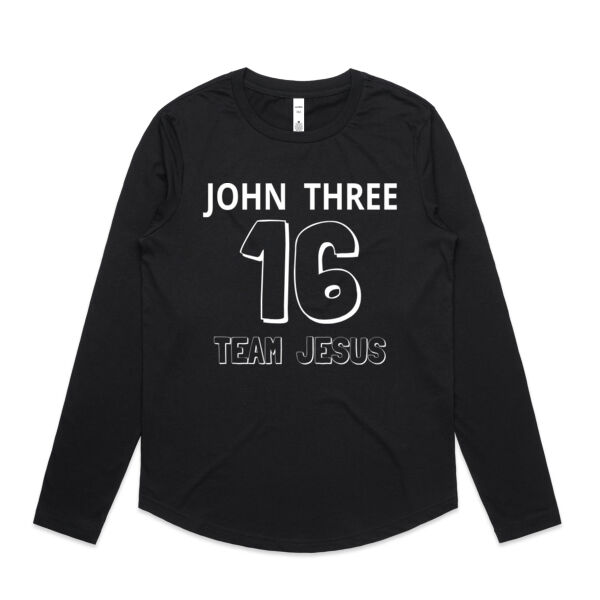 John 3 16 - AS Colour Womens Curve Longsleeve Tee Thumbnail