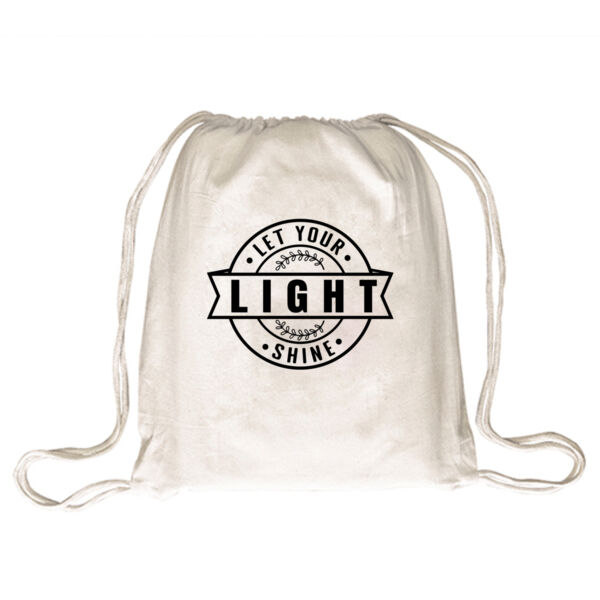Let your light shine - Drawstring Backpack Thumbnail